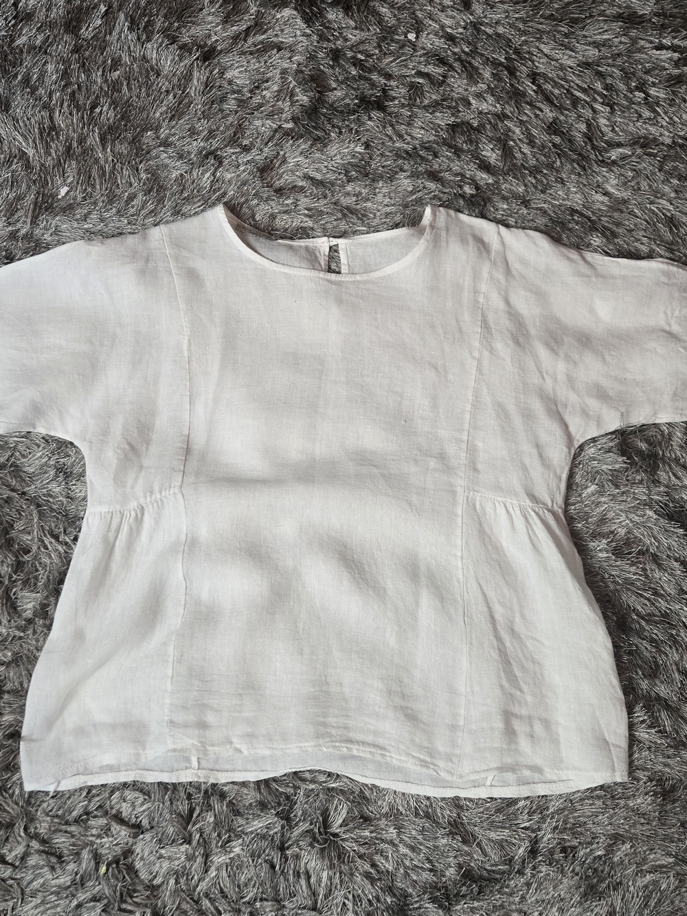 Francesca Bettini White Linen Blouse
